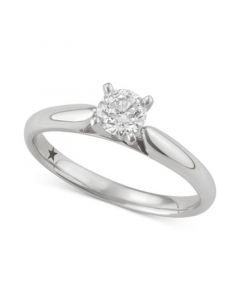 Solitaire Engagement Ring (1/2 ct. t.w.) in 14k  White or Yellow Gold