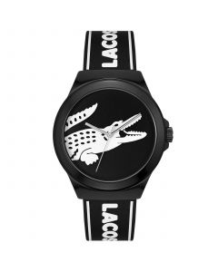 Unisex NeoCroc Black Silicone Strap Watch 43mm