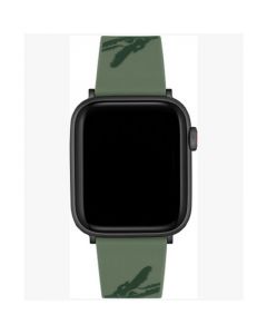 Crocodile Print Green Silicone Strap for Apple Watch® 42mm/44mm