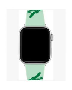 Crocodile Print Turquoise Silicone Strap for Apple Watch® 38mm/40mm