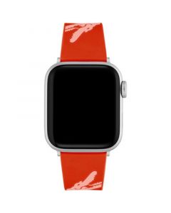 Crocodile Print Red Silicone Strap for Apple Watch® 38mm/40mm