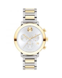 Women's Swiss Chronograph Bold Evolution Two Tone Stainless Steel Bracelet 38mm