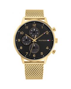 Men's Gold-Tone Mesh Bracelet Watch 44mm