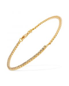 Multi-Stone Bracelet in 14k Gold-Plated Silver