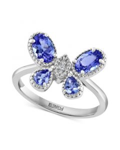 EFFY® Tanzanite Butterfly Statement Ring (1-1/6 ct. t.w.) in Sterling Silver