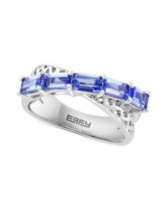 EFFY® Tanzanite Crossover Statement Ring (1-1/2 ct. t.w.) in Sterling Silver