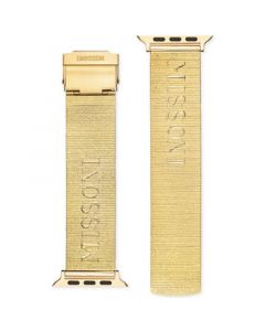 Gold Ion Plated Stainless Steel Mesh Bracelet for Apple Watch® 42mm/44mm