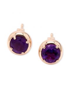 Amethyst Stud Earrings (1 ct. t.w.) in 14k Rose Gold