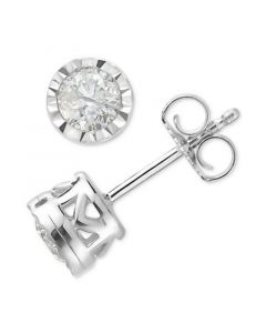 Diamond Stud Earrings (1/2 ct. t.w.) in 10k White Gold