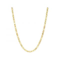 Mirror Link 14K Gold Chain Necklace