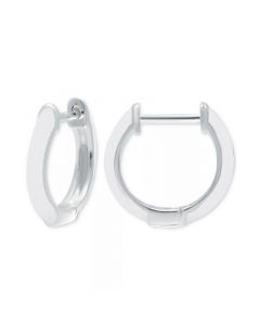 Enamel Small Huggie Hoop Earrings, 0.59", Created for Macy's