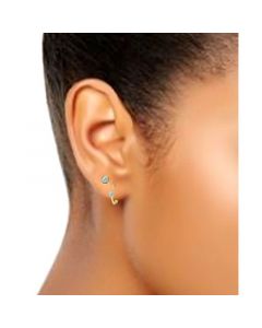 4-Pc. Set Cubic Zirconia Stud & Hoop Earrings, Created for Macy's