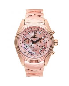 Women's Katherine Chronograph Multifunctional Rose Gold-Tone Stainless Steel Bracelet Watch, 40mm