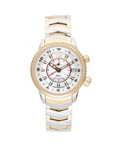 Women's Elise Tri-Time Two-Tone Stainless Steel Bracelet Watch 33mm