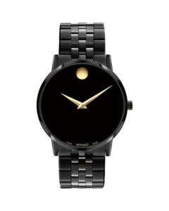 Unisex Swiss Museum Classic Black PVD Stainless Steel Bracelet Watch 40mm