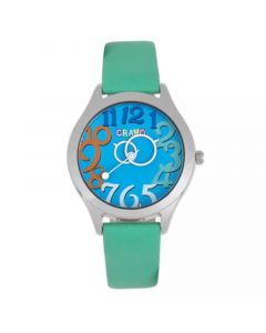 Spirit Unisex Mint or Blue or Purple or Pink Leatherette Strap Watch, 39mm