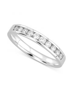 Diamond Channel-Set Band (1/2 ct. t.w.) in 14k White Gold