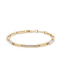 Diamond Link Statement Bracelet (1/2 ct. t.w.) in 14k Gold