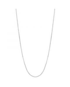 16" Mirror Box Chain (5/8mm) in 14K White Gold