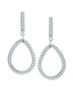 Cubic Zirconia Open Teardrop Drop Earrings, Created for Macy's