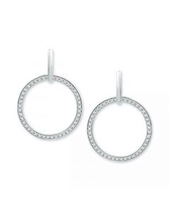 Cubic Zirconia Circle Drop Earrings, Created for Macy's