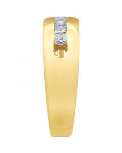 Men's Diamond Princess-Cut Band (1 ct. t.w.) in 10k Gold