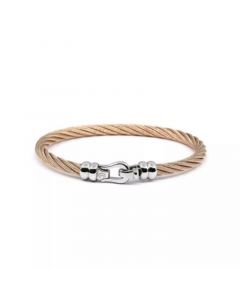 Men's Ibiza Stainless Steel Cable Bangle