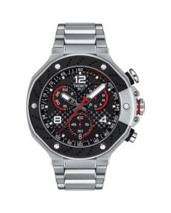 Men's Swiss Chronograph T-Race MotoGP Limited Edition Stainless Steel Bracelet Watch 45mm