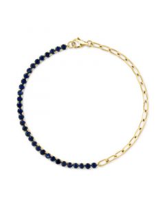 EFFY® Sapphire (2-3/4 ct. t.w.) Bracelet in 14k Yellow Gold