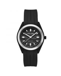 Women's Black Solar Ocean Work Plastic Metal Watch, 38.5mm