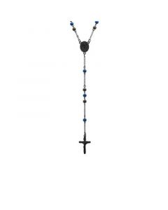 Men's Ion Plating Stainless Steel Rosary Necklace