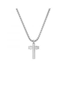 Men's Stainless Steel Cross Pendant