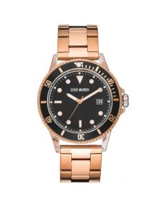 Women's Rose Gold-Tone Metal Link Bracelet Watch, 40X47.5mm