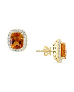 EFFY® Citrine (5-7/8 ct. t.w.) & Diamond (1 ct. t.w.) Earrings in 14k Yellow Gold