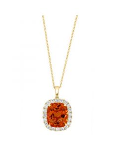 EFFY® Citrine (8.35 ct. t.w.) & Diamond (1 ct. t.w.) 18" Pendant Necklace in 14k Yellow Gold