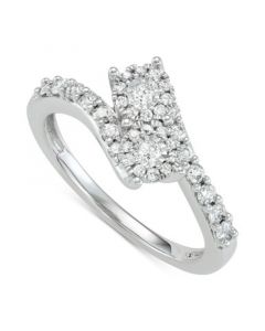 Diamond Two Souls Engagement Ring (1/2 ct. t.w.) in 14k White Gold