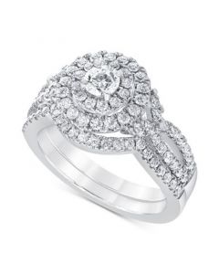 Diamond Bridal Set (1-1/6 ct. t.w.) in 14k White Gold