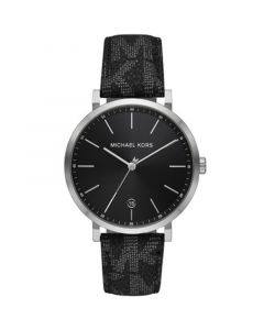 Men's Irving Black Polyvinyl Chloride Strap Watch 42mm