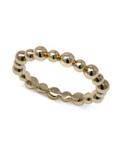 Polished Ball Beaded Band in 14k Gold