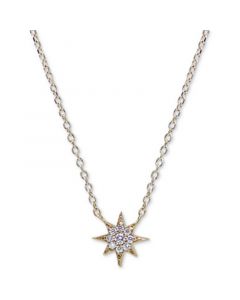 Diamond Cluster North Star Pendant Necklace (1/20 ct. t.w.) in 14k Gold, 16" + 1" extender