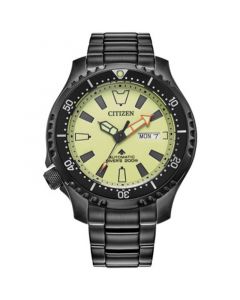 Men's Promaster Automatic Dive Black Ion-Plated Stainless Steel Bracelet Watch, 44mm