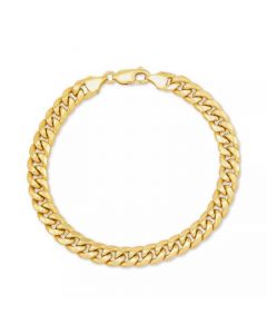 Miami Cuban Link 7-1/2" Chain Bracelet (7mm) in 10k Gold