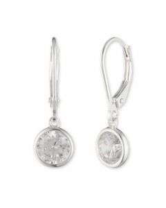 Sterling Silver and Cubic Zirconia Drop Earrings