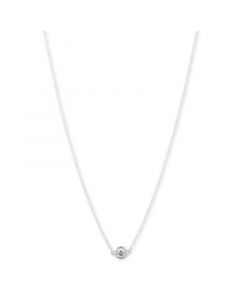 Sterling Silver and Cubic Zirconia Pendant Necklace