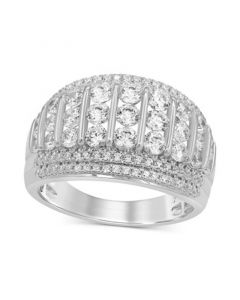 Diamond Cluster Band (2 ct. t.w.) in 14k White Gold