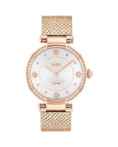 Women's Cary Rose Gold-tone Mesh Bracelet Watch 34mm