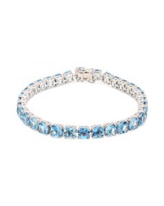 Swiss Blue Topaz Tennis Bracelet (19-1/5 ct. t.w.) in Sterling Silver