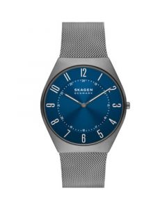 Men's Grenen Ultra Slim in Gray Plated Stainless Steel Mesh Bracelet Watch, 42mm