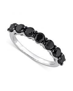 Black Diamond Anniversary Ring (1-3/4 ct. t.w.) in 10k White Gold