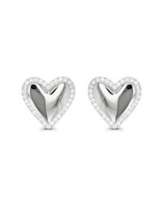 Heart Stud Earrings in 14K Gold Plated or Sterling Silver